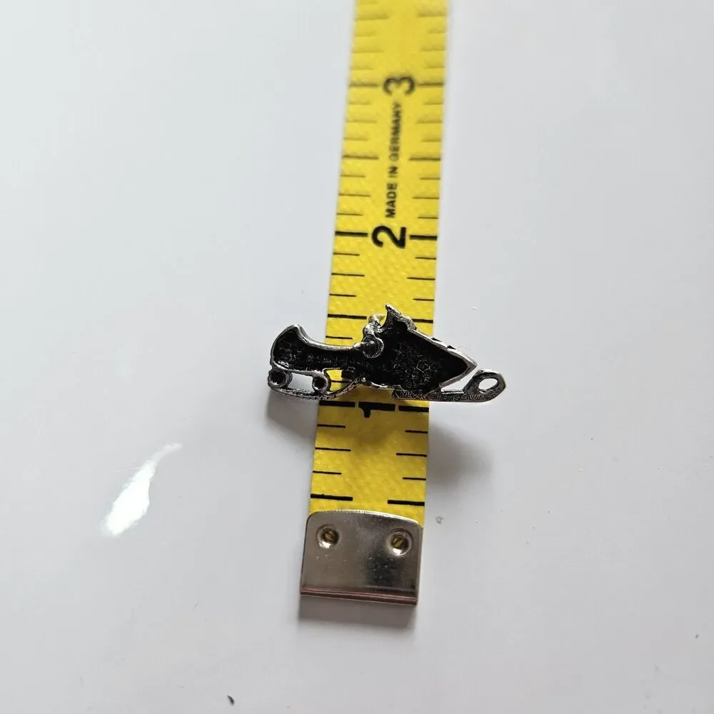 The Mountain Stuff Mark Eliot Schwabe Snowmobile Pin Silver Tone